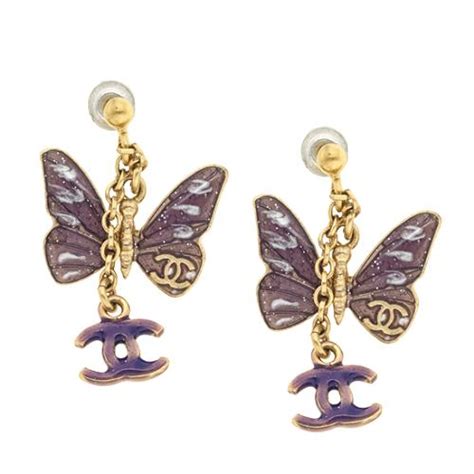 chanel butterfly earrings|chanel earrings official site.